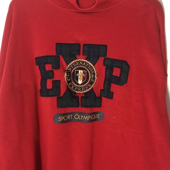 Red vintage express turtle neck - Picture 3 of 4